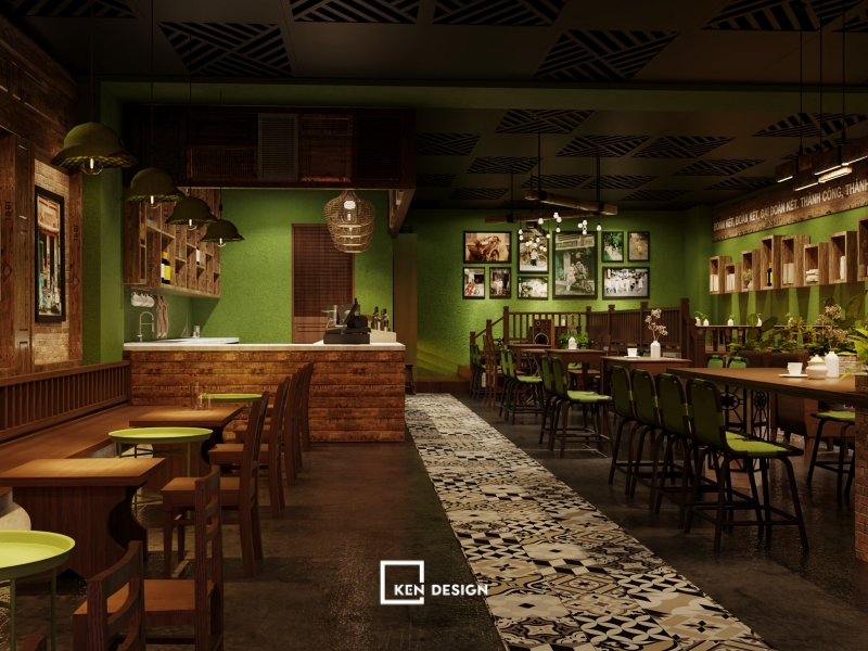 Thiết kế KAKA Cafe tại Hàn Quốc cực thu hút